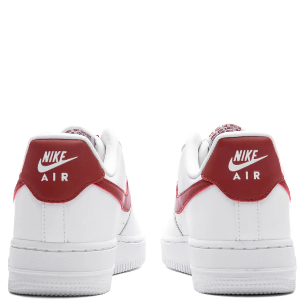 Women's Air Force 1 '07 - White/Rugged Orange Nike trainers with responsive foam