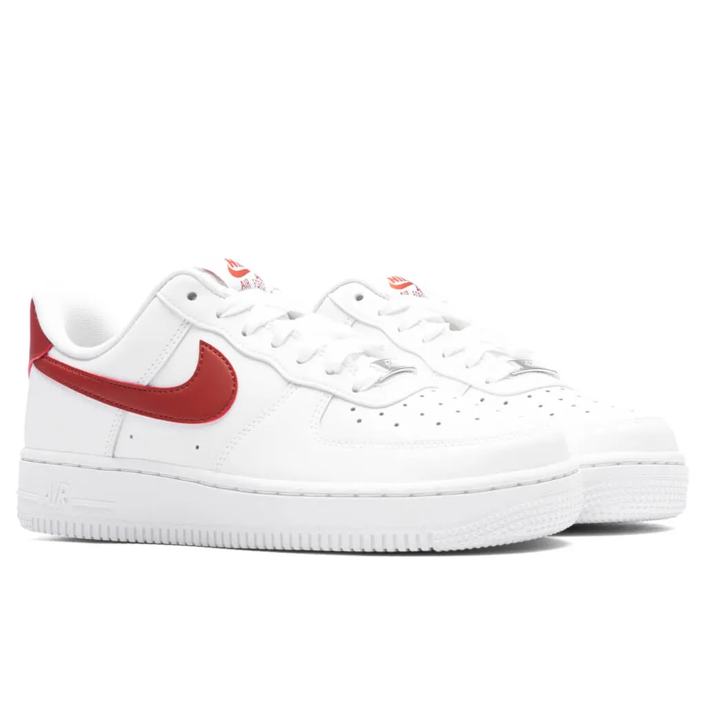 Women's Air Force 1 '07 - White/Rugged Orange Nike trainers with responsive foam