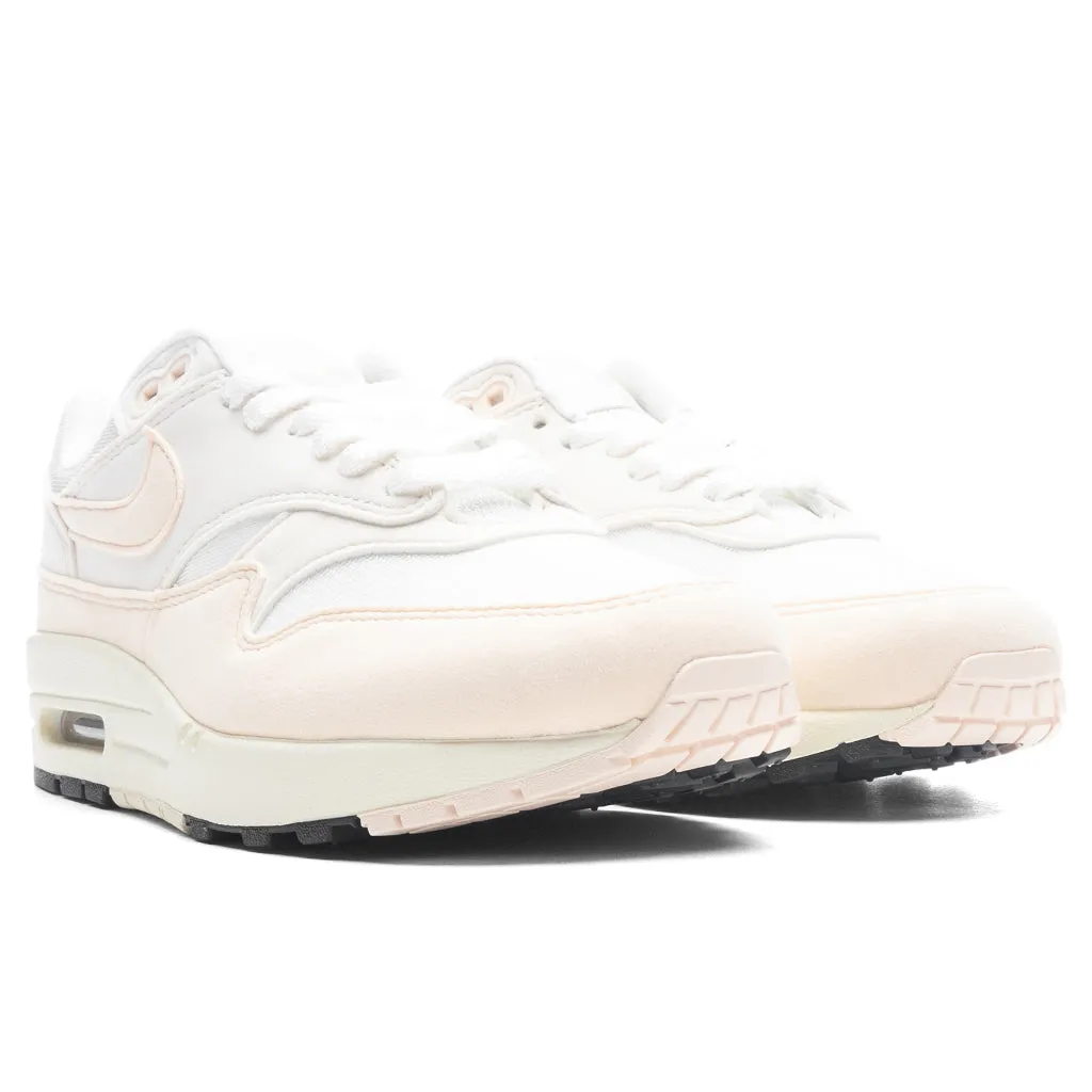 Women's Air Max 1 '87 - Sail/Guava Ice/Phantom/Black Nike Lightweight Everyday Shoes