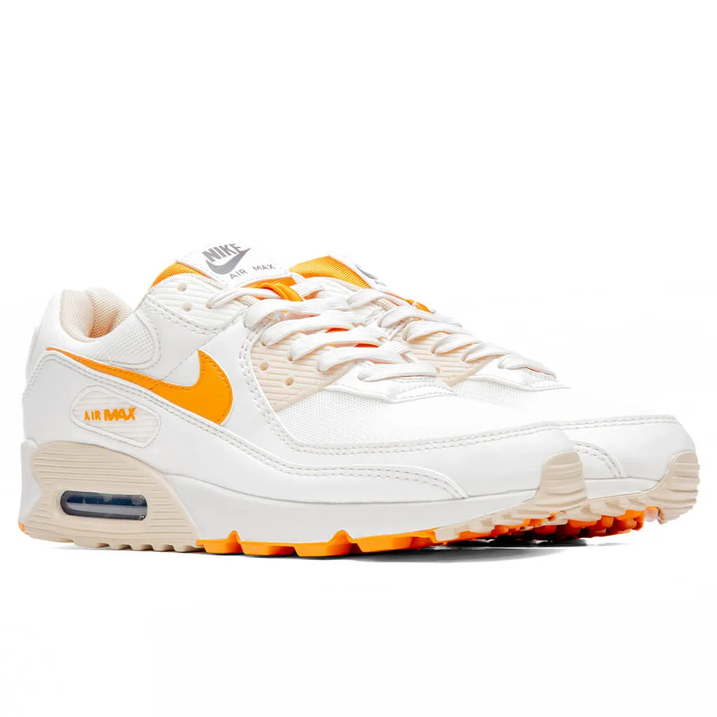 Womens Air Max 90 SE- Phantom/Light Curry Nike trainers with responsive foam