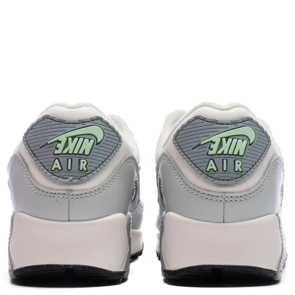 Women's Air Max 90 SE - Sail/Metallic Silver/Sea Glass Nike Retro Lifestyle Shoes