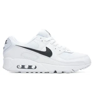 Women's Air Max 90 - White/Black Nike shoes with cushioned air sole