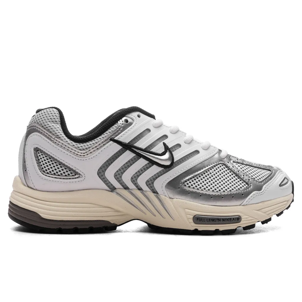 Women's Air Pegasus 2005 - White/Metallic Silver/Coconut Milk/Black Nike everyday shoes with mesh upper