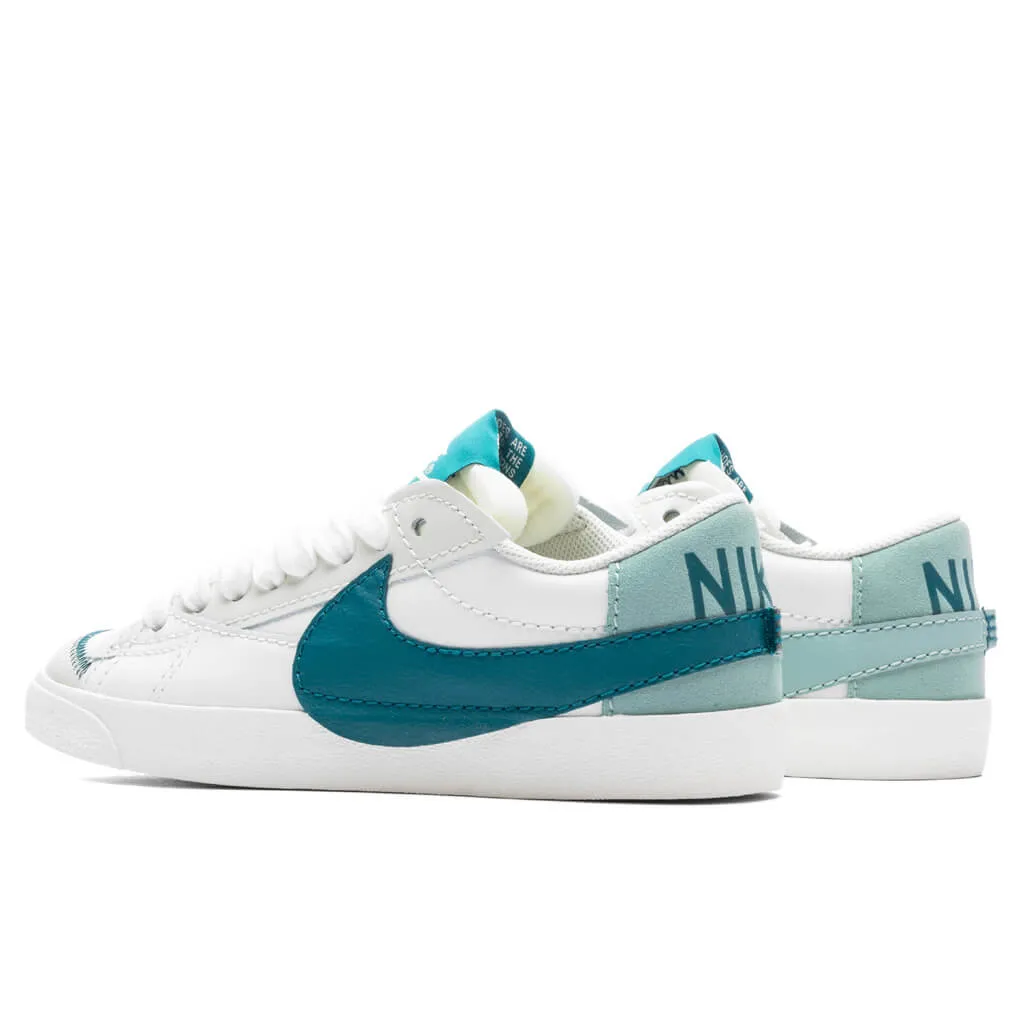 Women's Blazer Low '77 Jumbo - Summit White/Geode Teal/Sea Glass Nike trainers with responsive foam