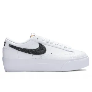 Women's Blazer Low Platform - White/Black/Natural Nike signature design with comfort fit