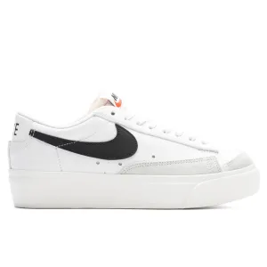 Women's Blazer Low Platform - White/Black/Sail Nike signature design with comfort fit