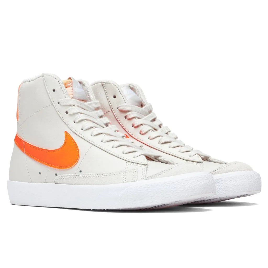 Women's Blazer Mid '77 - Light Bone/Total Orange Nike Foam Comfort Trainers