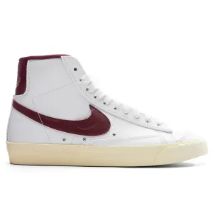 Women's Blazer Mid '77 SE - White/Team Red/Muslin Nike signature design with comfort fit