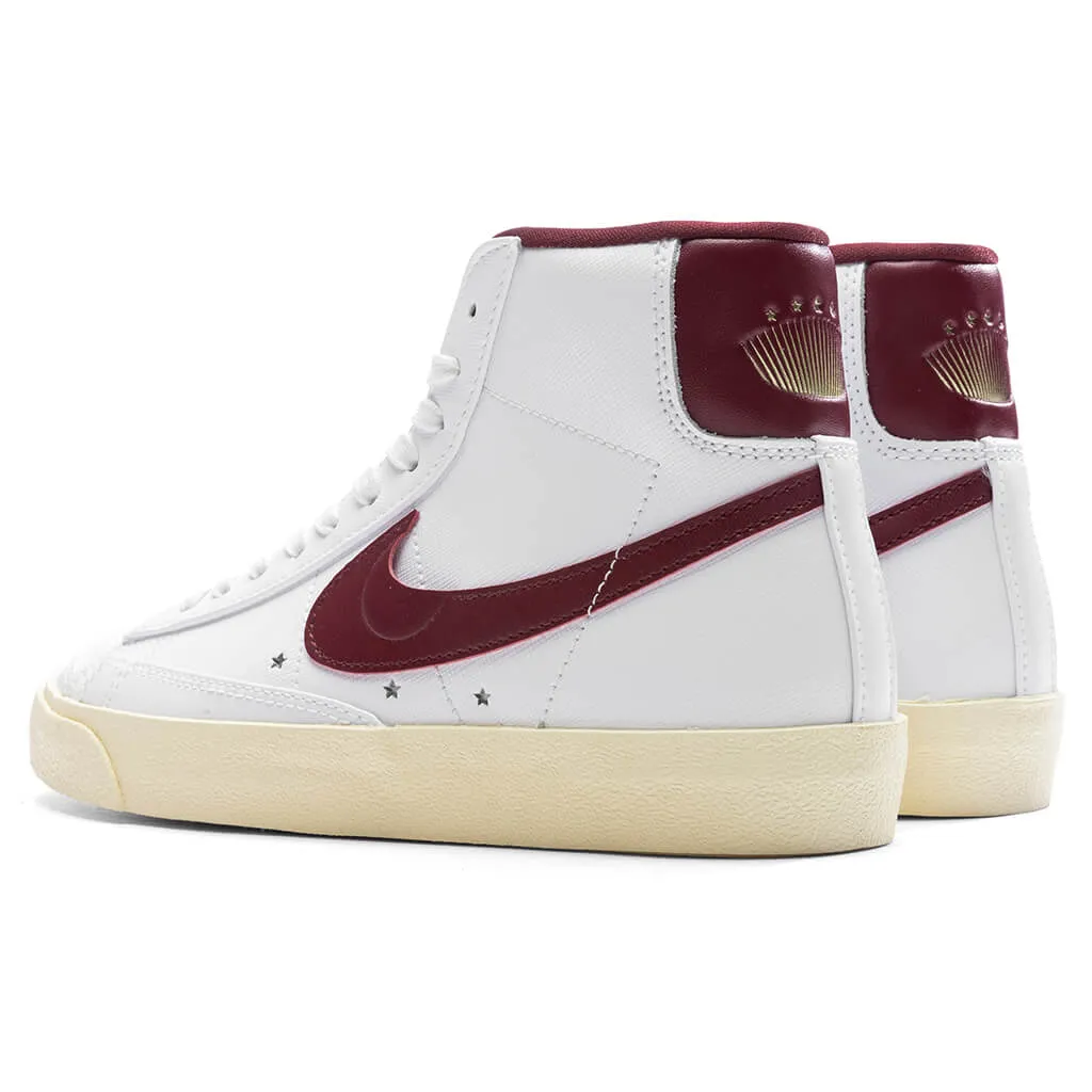 Women's Blazer Mid '77 SE - White/Team Red/Muslin Nike trainers with responsive foam