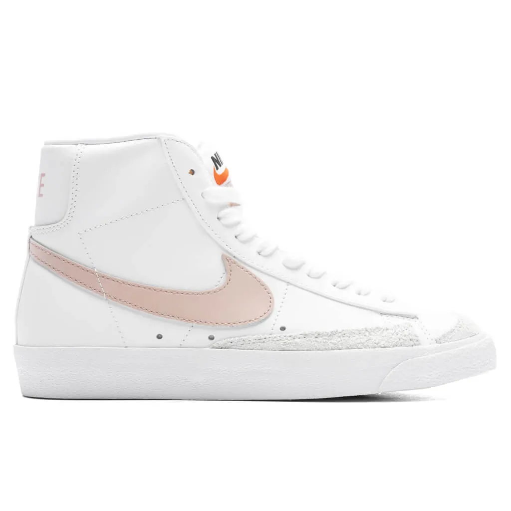 Women's Blazer Mid '77 - White/Pink Oxford Nike signature design with comfort fit