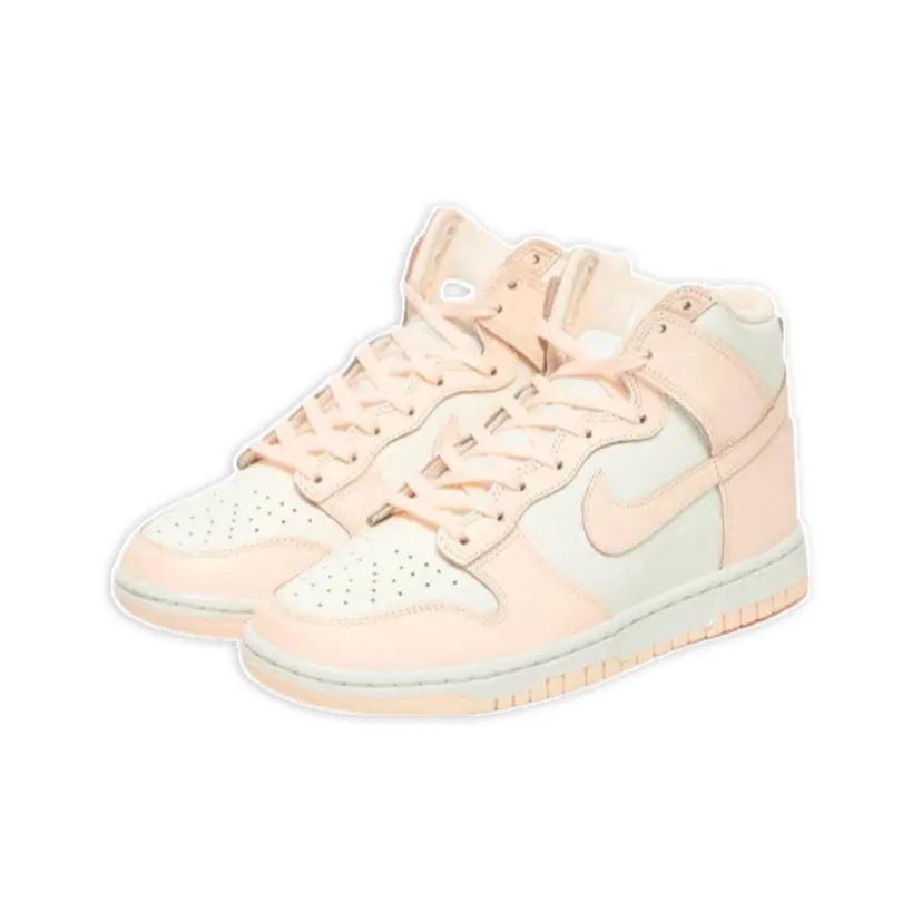 Women's Dunk High Crimson  Tint By Nike Iconic Sneakers