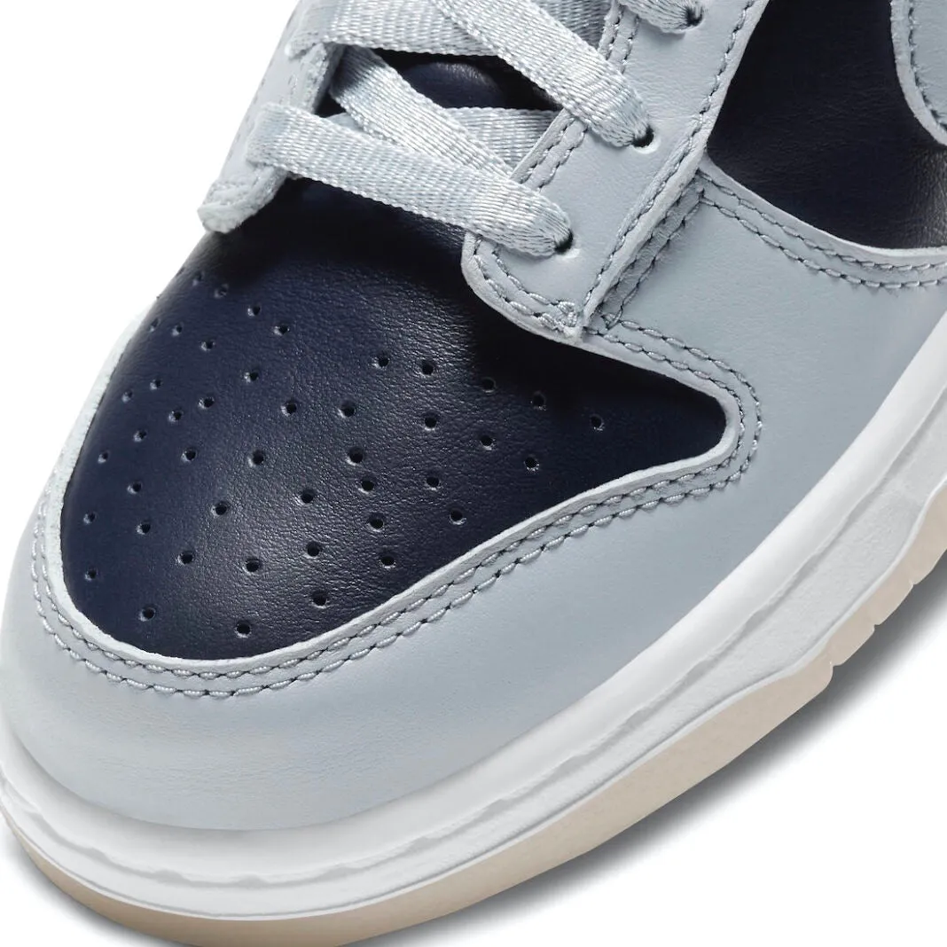 Women's Dunk Low College Navy Grey By Nike Iconic Sneakers