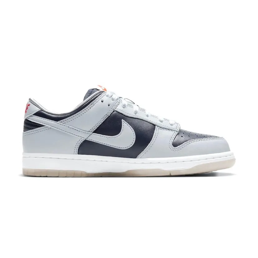 Women's Dunk Low College Navy Grey By Nike Iconic Sneakers