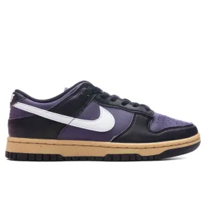 Women's Dunk Low - Dark Raisin/White/Black Nike fashion sneakers with bold branding