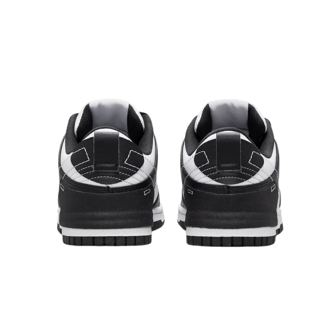 Women's Dunk Low Disrupt 2 Panda Black Pure Platinum White Iconic Sneakers