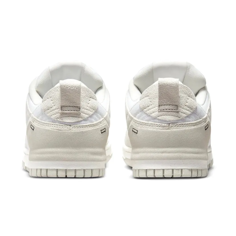 Women's Dunk Low Disrupt 2 White Black Light Bone Sail Iconic Sneakers