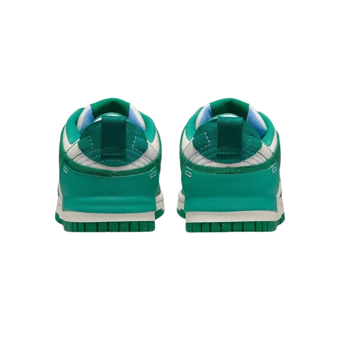Women's Dunk Low Disrupt 2 White Green University Blue Phantom Iconic Sneakers