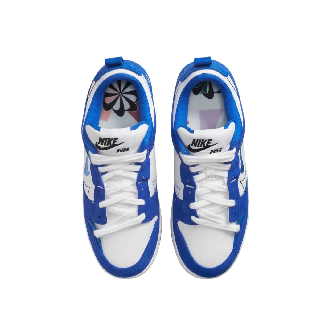 Women's Dunk Low Disrupt 2 White University Blue Iconic Sneakers