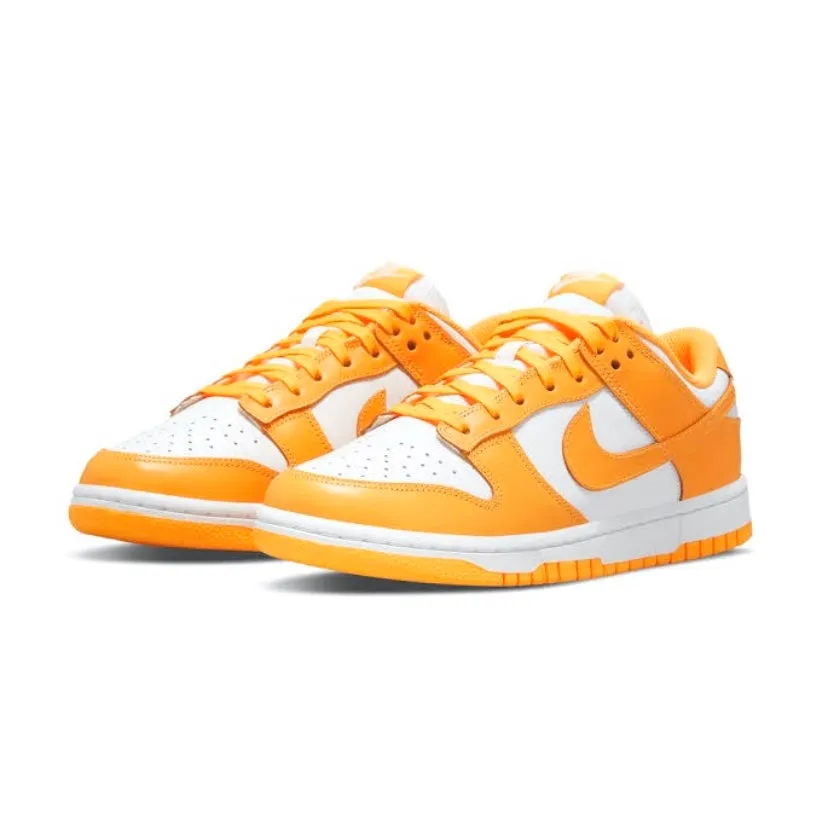 Women's Dunk Low Laser Orange Sail Nike Dunk sneakers with classic silhouette