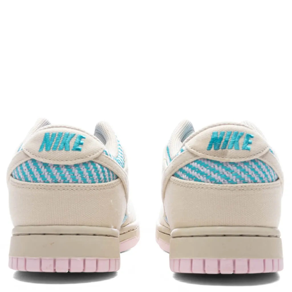 Women's Dunk Low - Multi Color/Sanddrift/Dusty Cactus Nike Bold Logo Sneakers