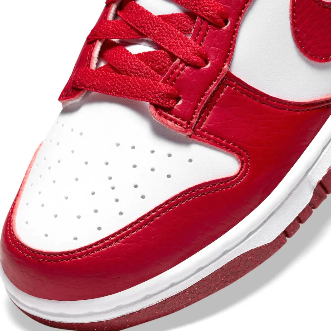 Women's Dunk Low Next Nature Gym Red White Iconic Sneakers