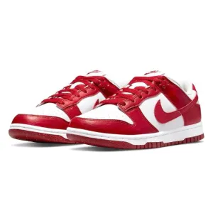 Women's Dunk Low Next Nature Gym Red White Nike Dunk sneakers with classic silhouette