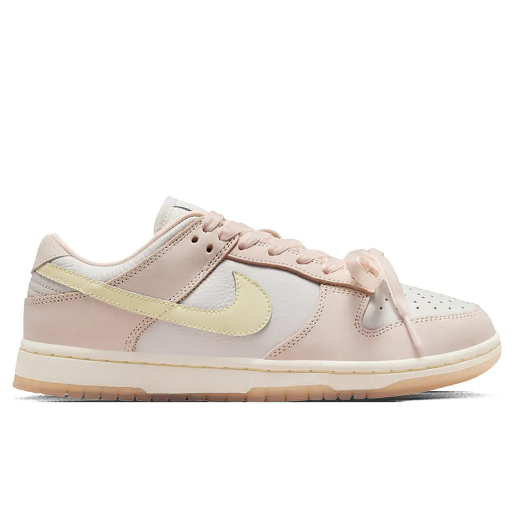 Women's Dunk Low Premium - Light Soft Pink/Coconut Nike fashion sneakers with bold branding
