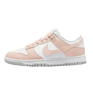 Women's Dunk Low Recycle White Pale Coral Sail White Nike Dunk sneakers with classic silhouette