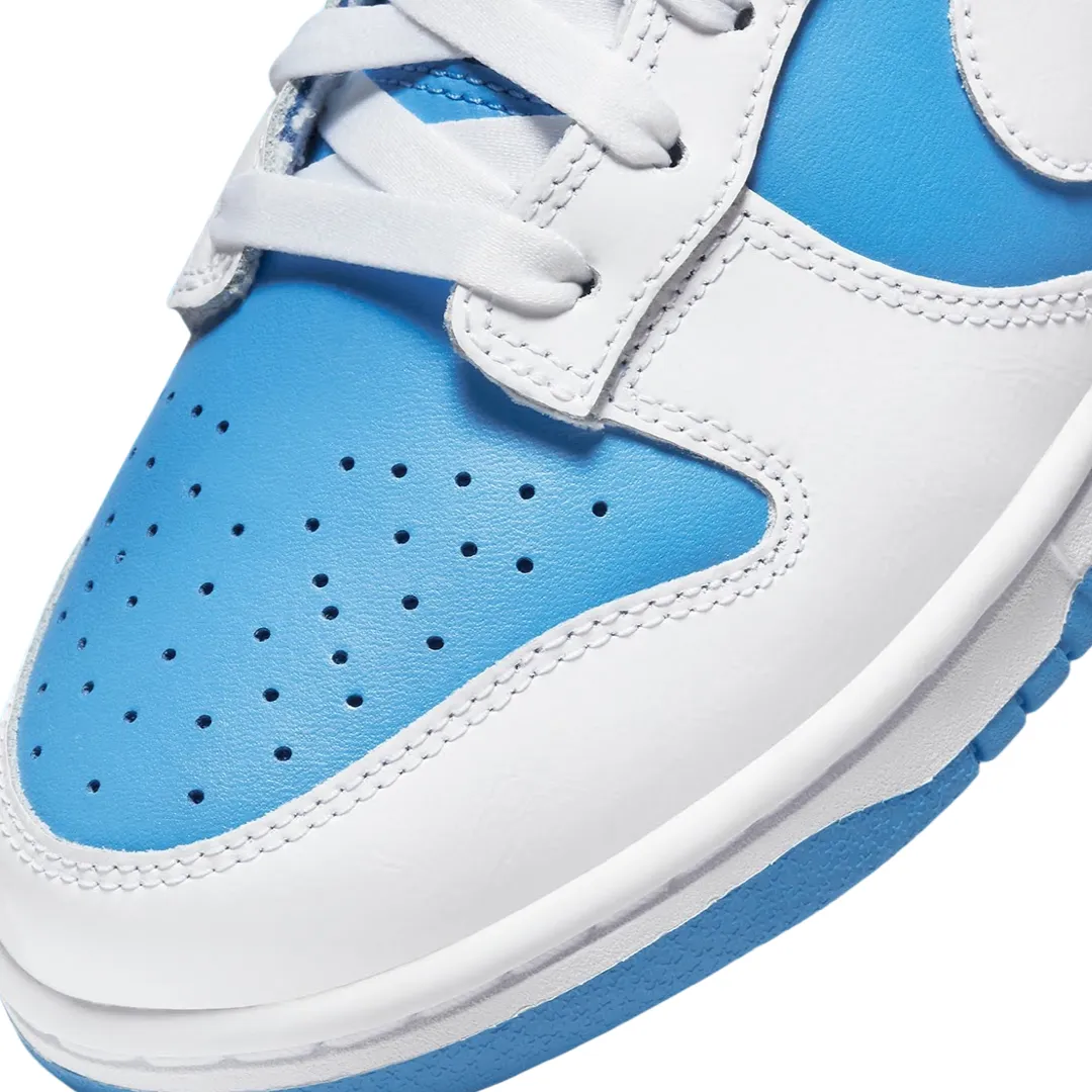 Women's Dunk Low Reverse UNC White University Blue Concord Iconic Sneakers