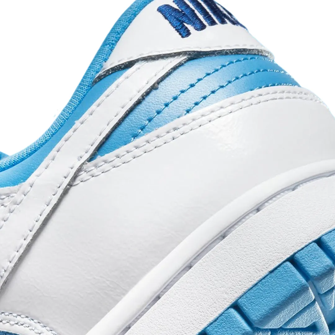 Women's Dunk Low Reverse UNC White University Blue Concord Iconic Sneakers