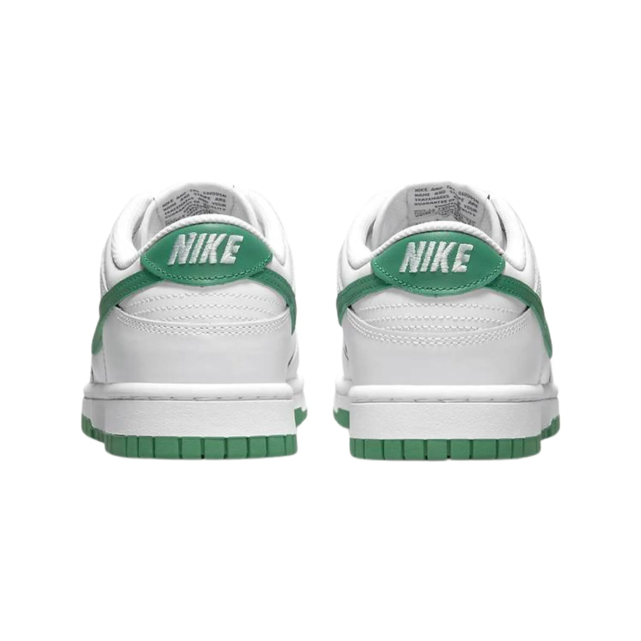 Women's Dunk Low White Green Noise Iconic Sneakers