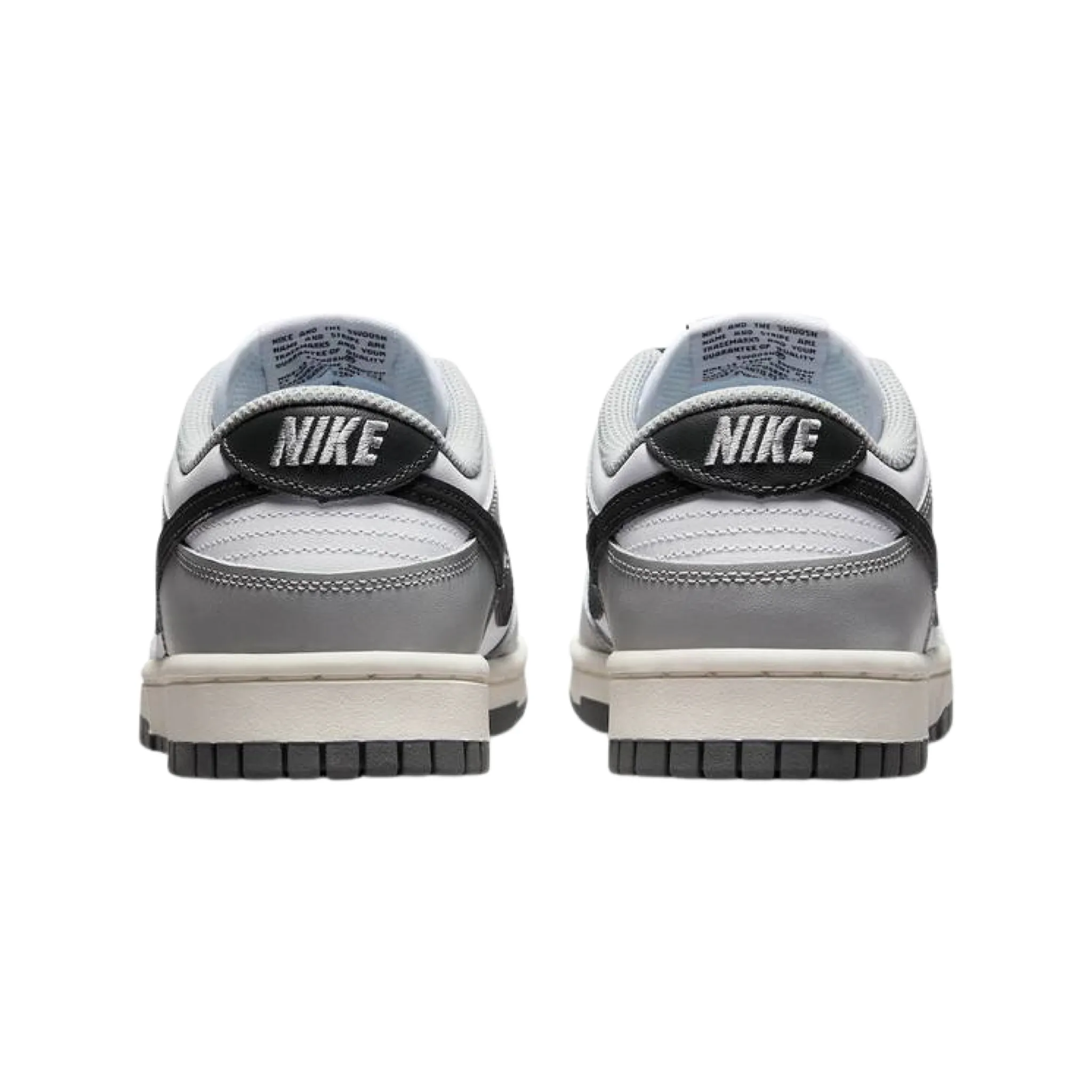 Women's Dunk Low White Iron Smoke Grey Iconic Sneakers
