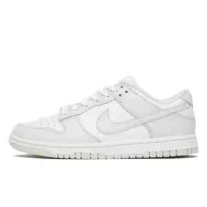 Women's Dunk Low White Photon Dust White Nike Dunk sneakers with classic silhouette