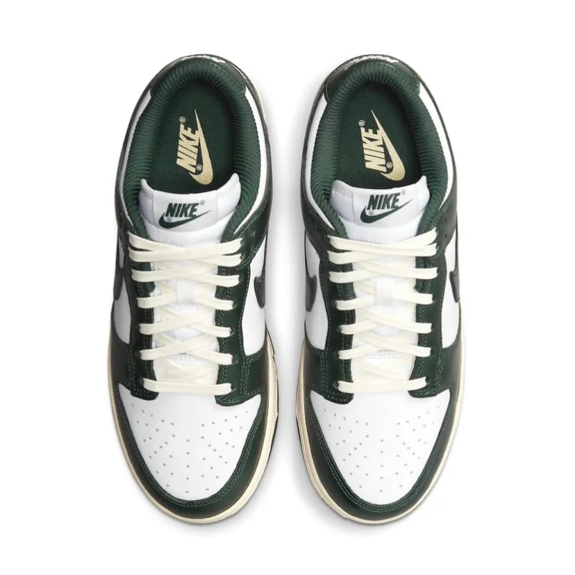 Women's Dunk Low White Pro Green Coconut Milk Vintage Cream Iconic Sneakers
