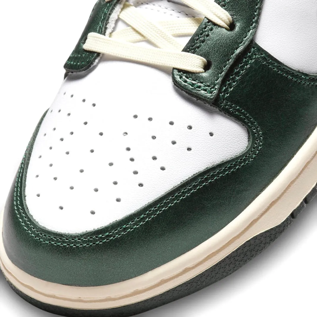 Women's Dunk Low White Pro Green Coconut Milk Vintage Cream Iconic Sneakers