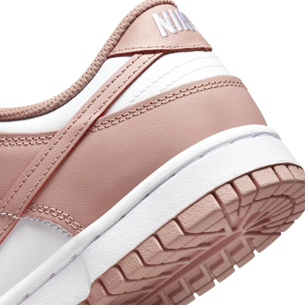 Women's Dunk Low White Rose Whisper Iconic Sneakers