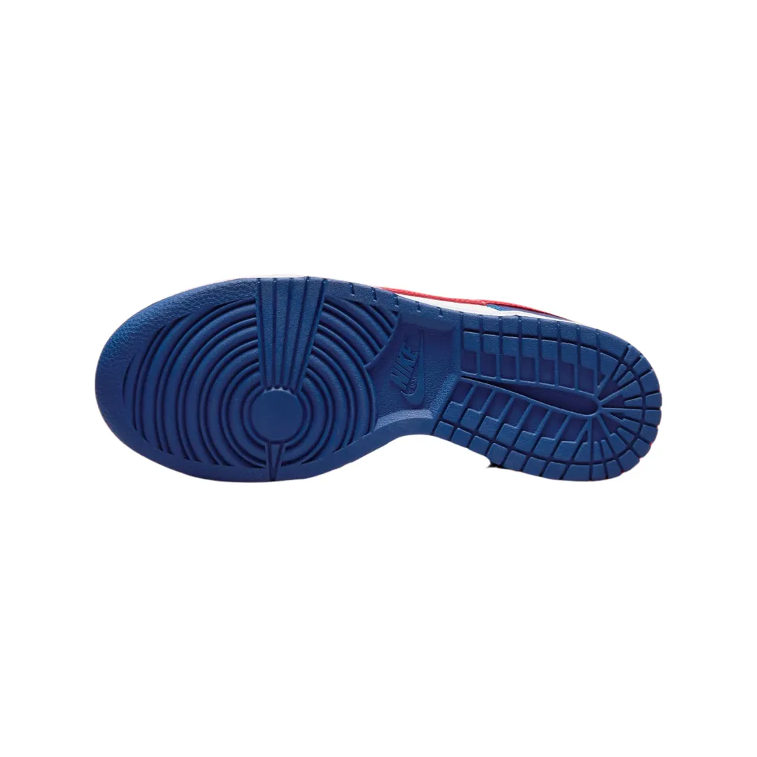 Women's Dunk Low White University Red Royal White Iconic Sneakers