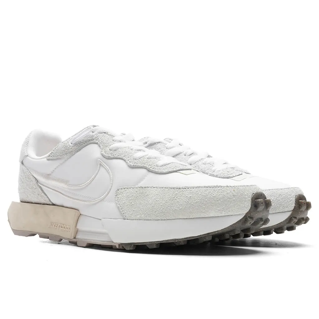 Women's Fontanka Waffle - White/Phantom Nike Cushioned Mesh Sneakers