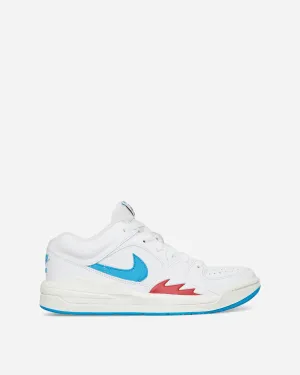 Women's Jordan Stadium 90 Sneakers White / Dark Powder Blue Nike breathable sports sneakers for comfort