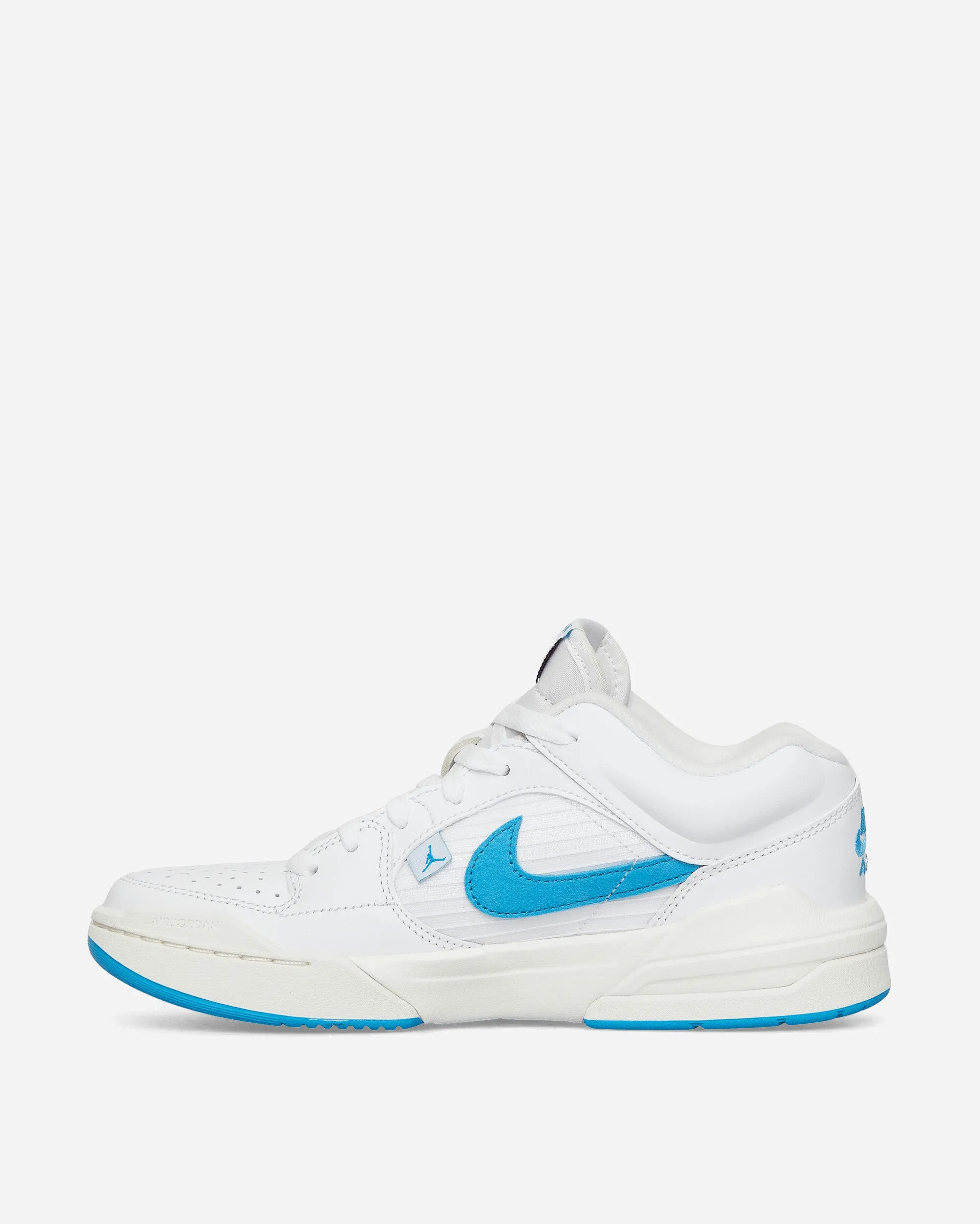 Women's Jordan Stadium 90 Sneakers White / Dark Powder Blue Flexible Shoes