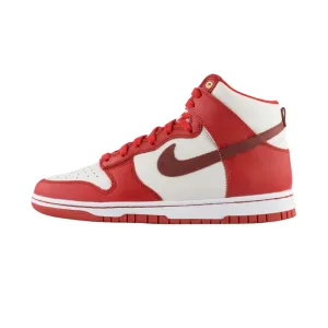 Women's Nike Dunk High LXX Cinnabar Mars Stone Sail White Nike Dunk sneakers with classic silhouette