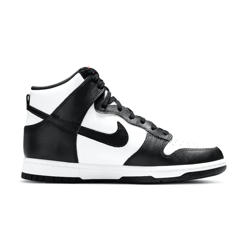 Women's Nike Dunk High Panda 2021 White Black University Red Iconic Sneakers