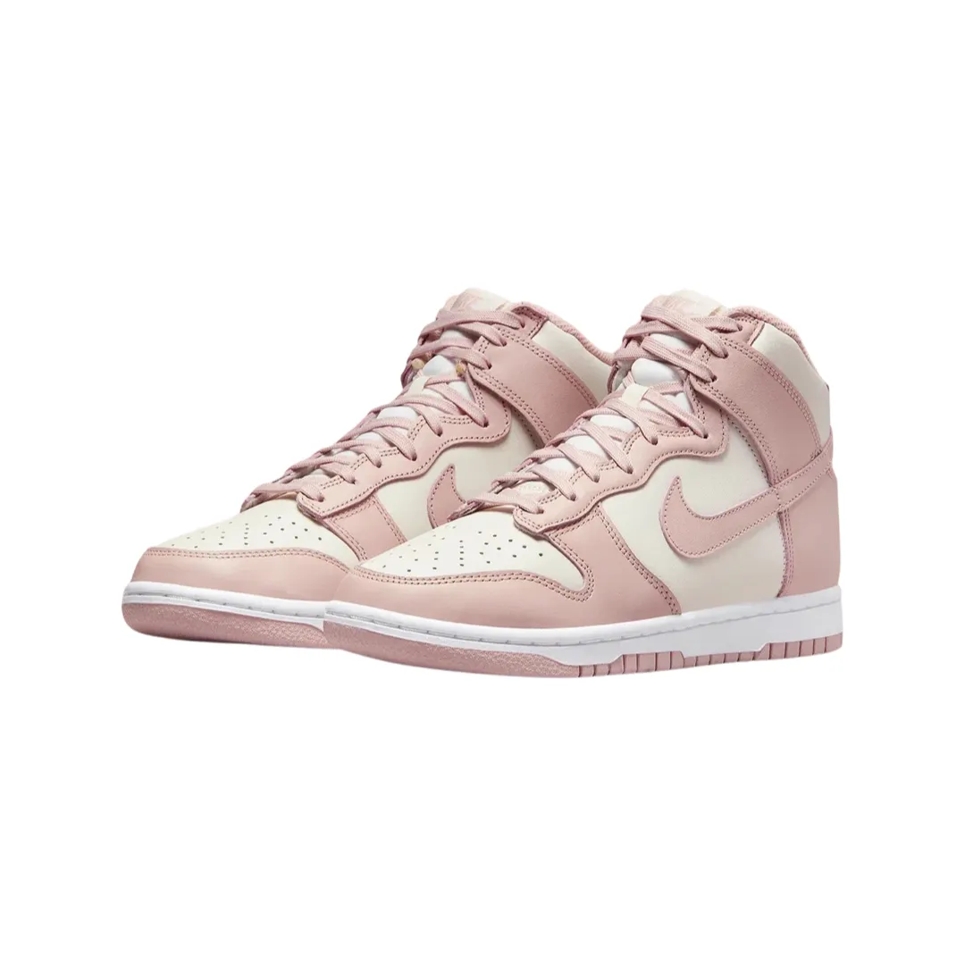 Women's Nike Dunk High Pink Oxford Phantom Pink Oxford White DD1869-003 Iconic Sneakers