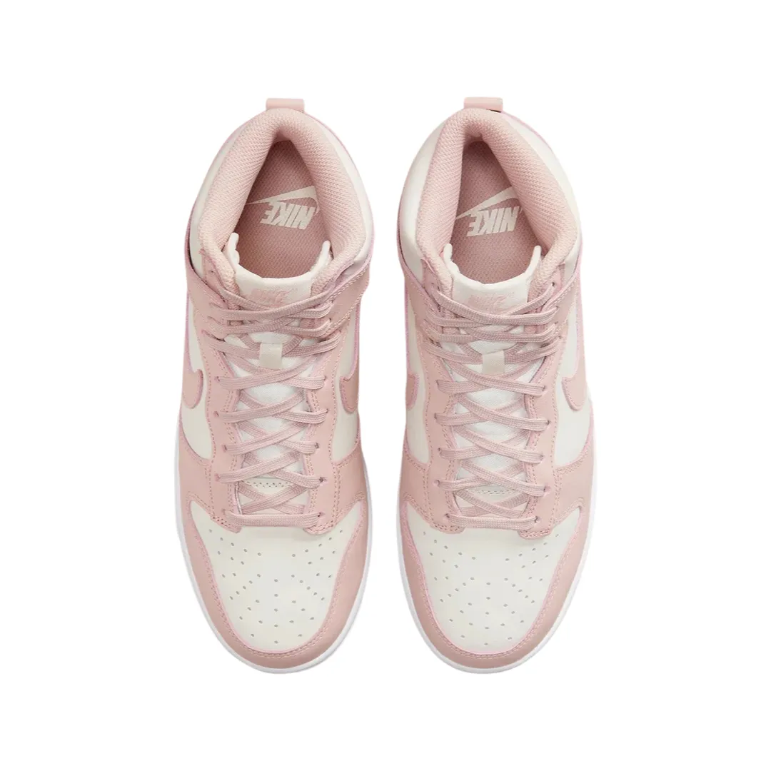 Women's Nike Dunk High Pink Oxford Phantom Pink Oxford White DD1869-003 Iconic Sneakers