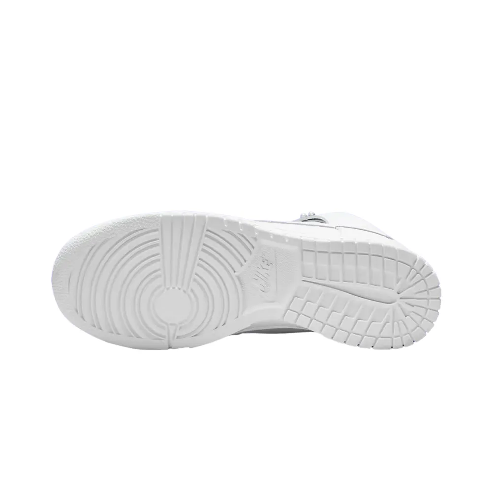 Women's Nike Dunk High SE White Metallic Pearl Iconic Sneakers