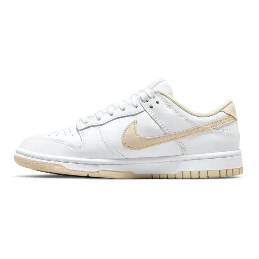 Women's Nike Dunk Low Pearl White Nike Dunk sneakers with classic silhouette