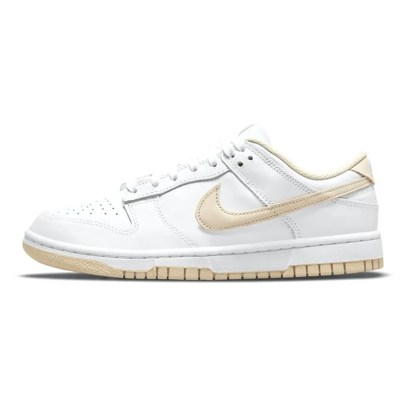 Women's Nike Dunk Low Pearl White Iconic Sneakers