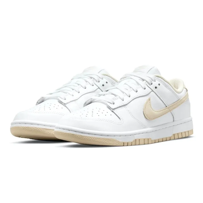 Women's Nike Dunk Low Pearl White Iconic Sneakers