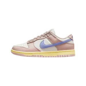 Women's Nike Dunk Low Pink Oxford Light Thistle Nike Dunk sneakers with classic silhouette