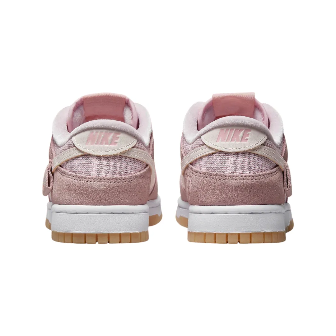 Women's Nike Dunk Low Pink Teddy Bear Light Soft Pink Pink Foam Medium Pink Iconic Sneakers